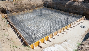New House Foundation Reinforced Concrete